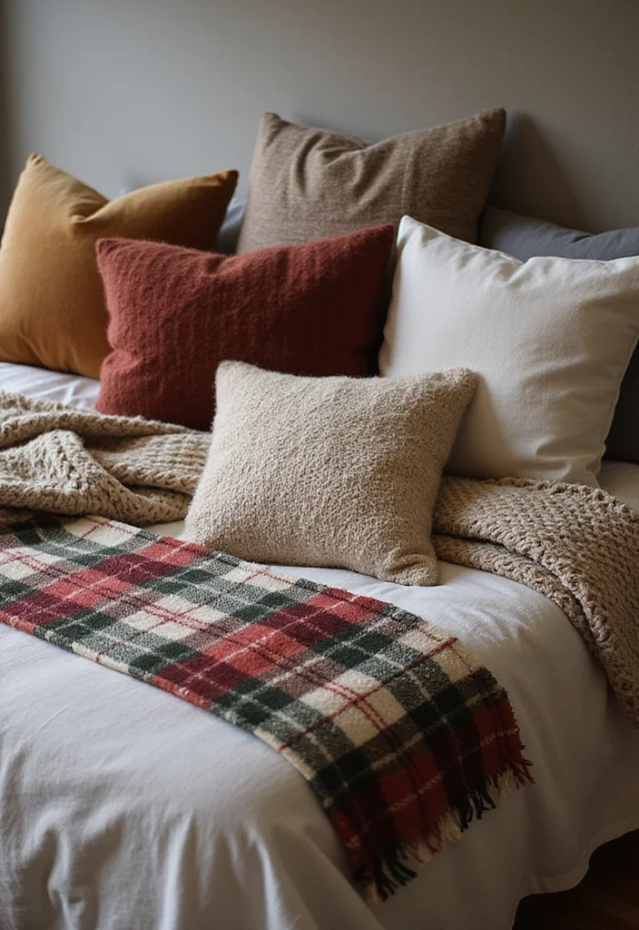 12 Rustic Western Bedroom Ideas for Warm Country Character - 2. Cozy Textiles