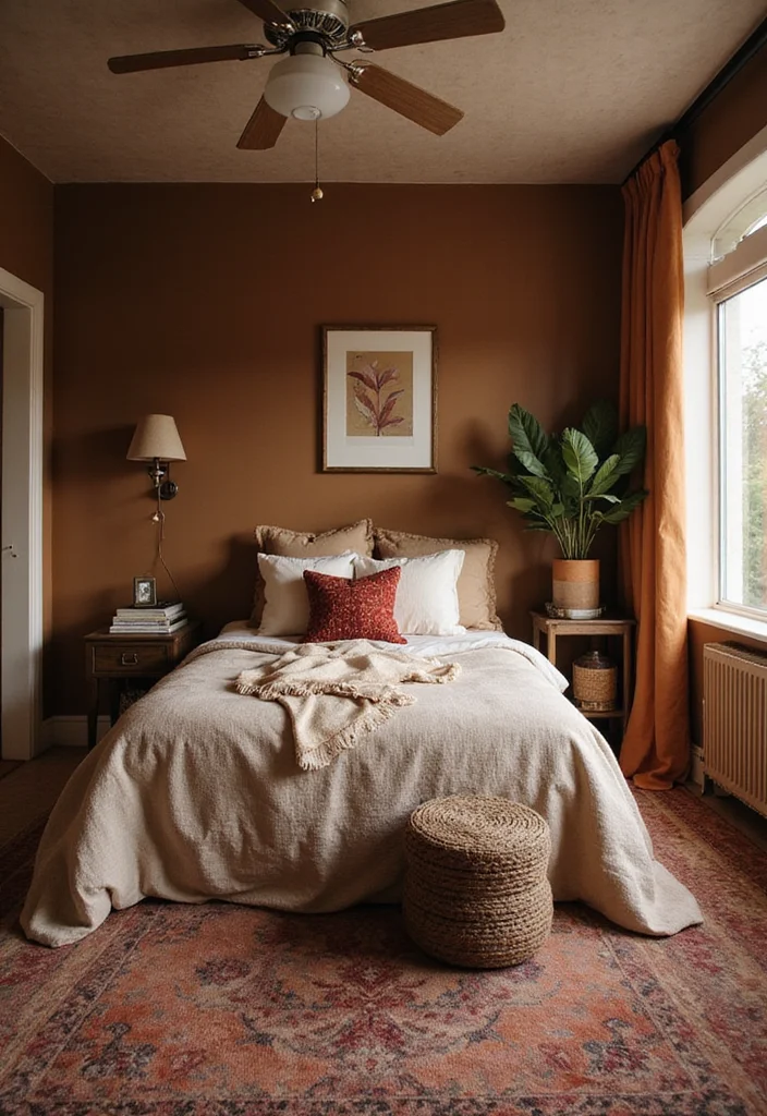12 Rustic Western Bedroom Ideas for Warm Country Character - 6. Earthy Color Palette