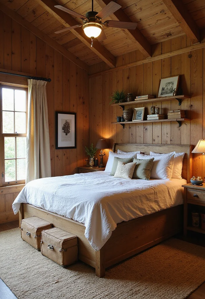 12 Rustic Western Bedroom Ideas for Warm Country Character - 7. Small Space Solutions