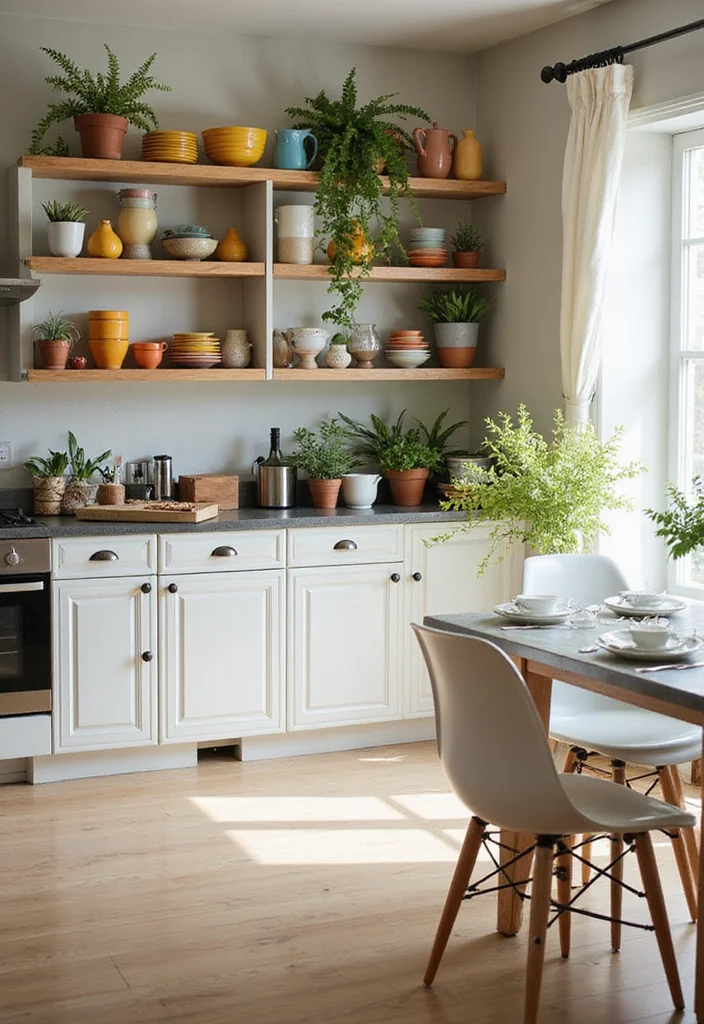 12 Single Wide Kitchen Ideas for Smart Practical Layouts - 1. Open Shelving for a Lightweight Feel