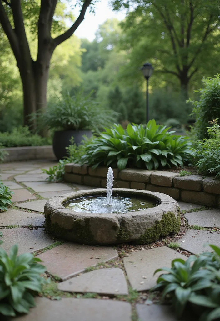 12 Small Outdoor Backyard Ideas for Cozy Functional Spaces - 12. Incorporate a Water Feature