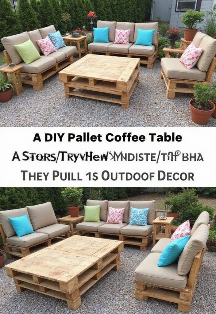 12 Small Outdoor Backyard Ideas for Cozy Functional Spaces - 5. DIY Pallet Projects