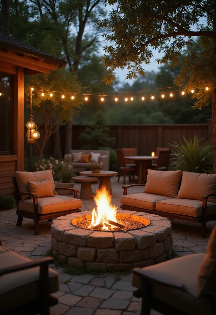 12 Small Outdoor Backyard Ideas for Cozy Functional Spaces - 8. A Fire Pit for Cozy Gatherings