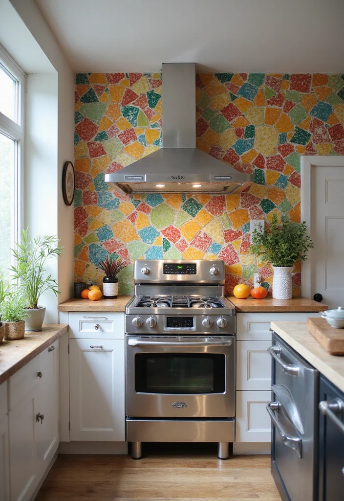 12 Townhouse Kitchen Ideas for Stylish Compact Living - 4. Bright Backsplashes