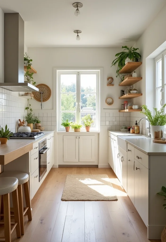 12 Townhouse Kitchen Ideas for Stylish Compact Living - 6. Light and Bright Colors