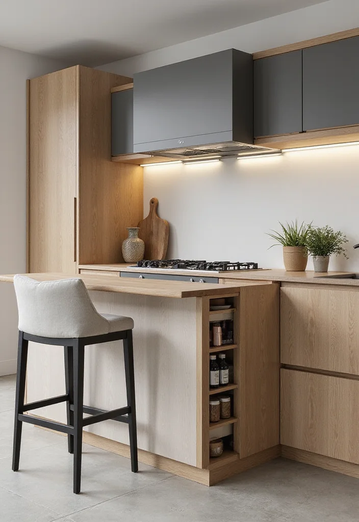 12 Townhouse Kitchen Ideas for Stylish Compact Living - 8. Functional Furniture