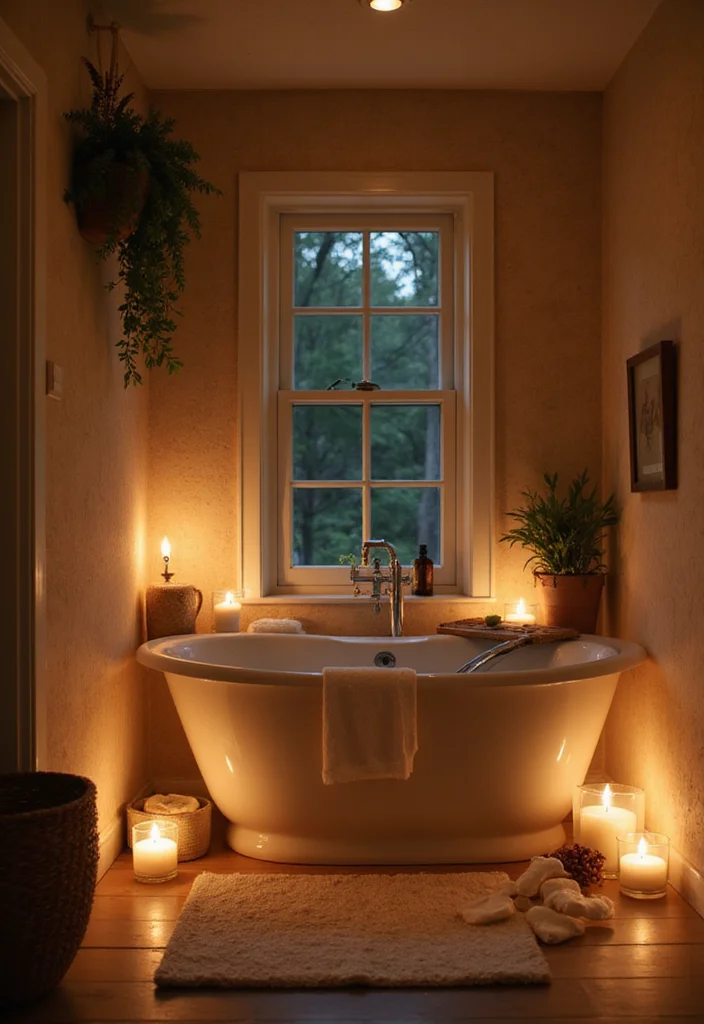 12 Warm Bathroom Ideas for Cozy Inviting Spaces - 12. Soft Music and Scents