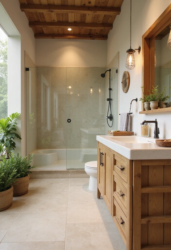 12 Warm Bathroom Ideas for Cozy Inviting Spaces - 9. Eco-Friendly Materials
