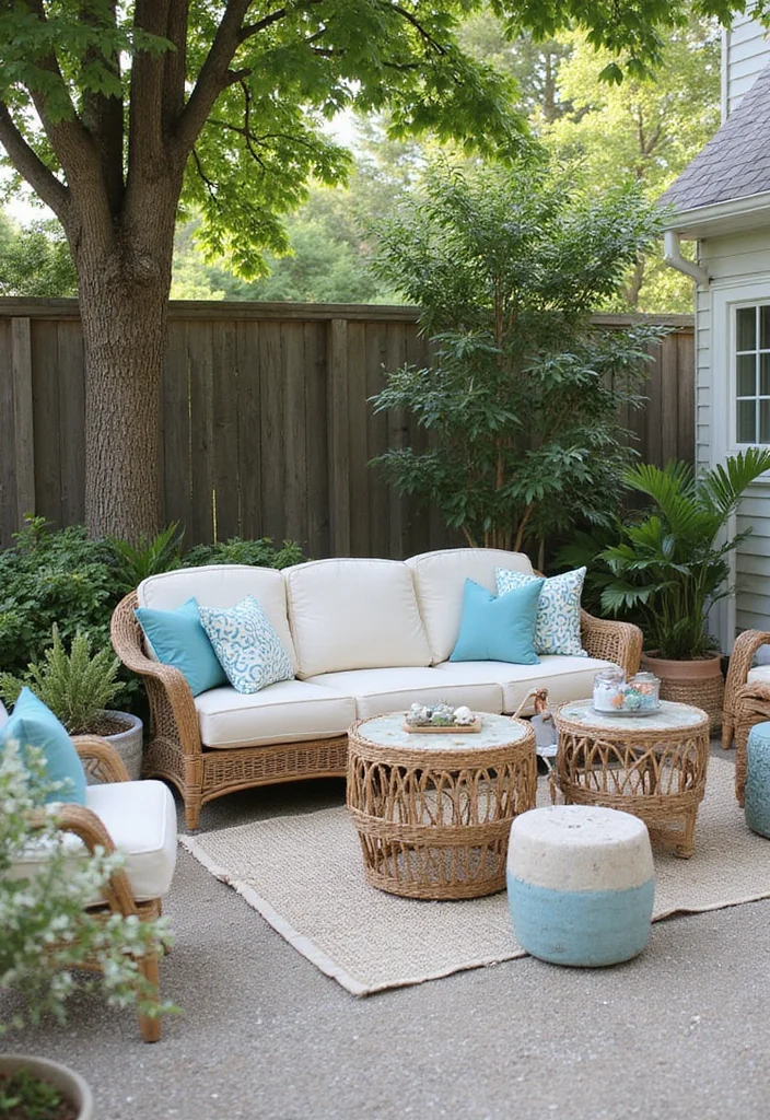 12 Waterfront Backyard Ideas for Relaxed Scenic Living - 9. Beach-Inspired Decor