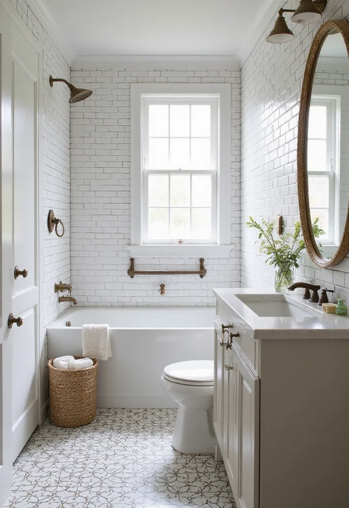14 Bathroom Ceramic Tile Ideas for Durable Stylish Design - 10. Stylish Subway Tiles