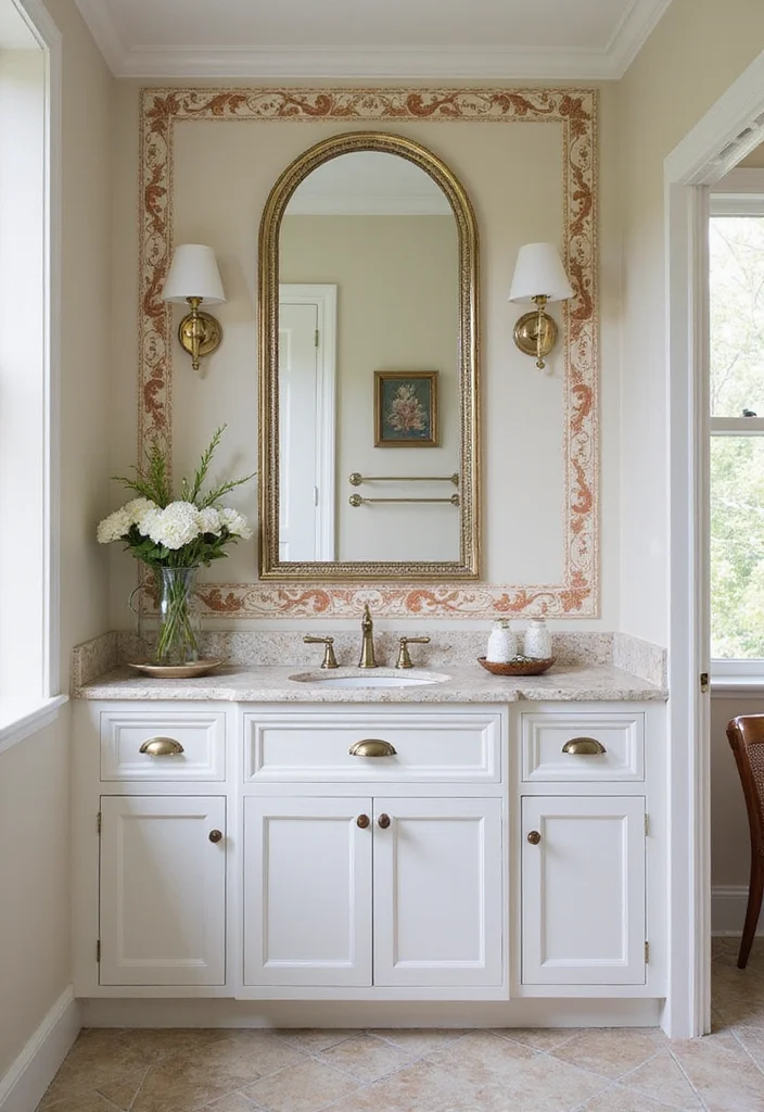 14 Bathroom Ceramic Tile Ideas for Durable Stylish Design - 14. Creative Tile Borders