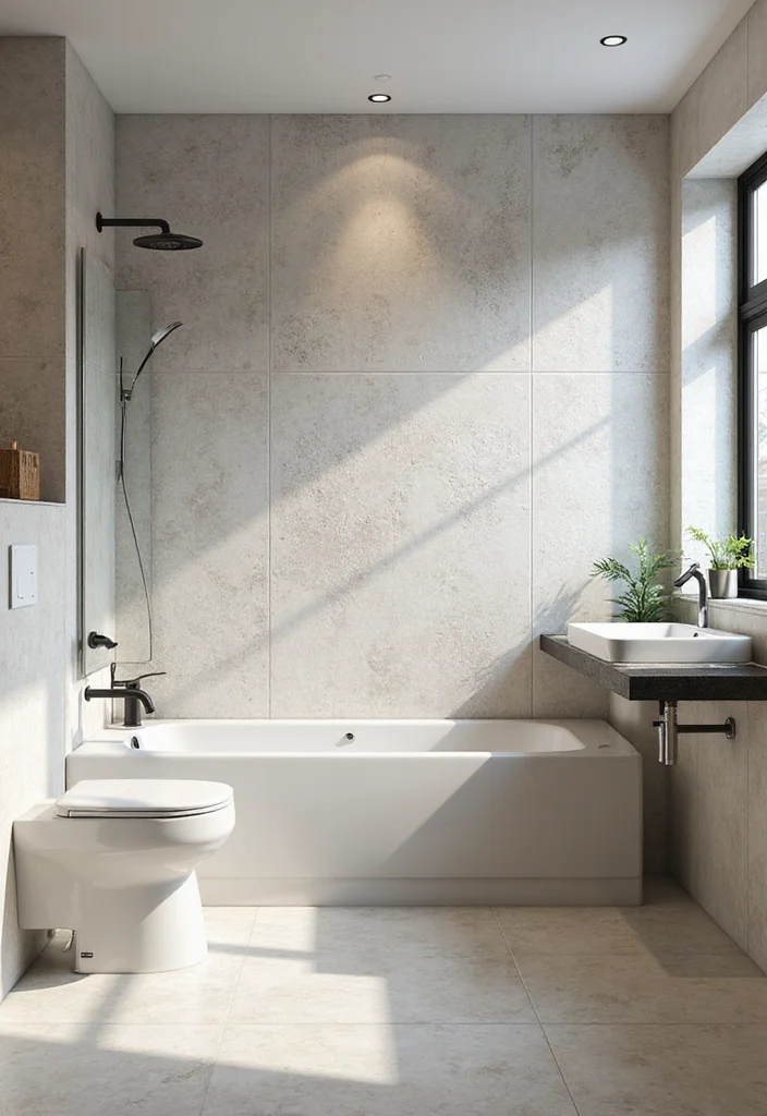 14 Bathroom Ceramic Tile Ideas for Durable Stylish Design - 7. Textured 3D Tiles