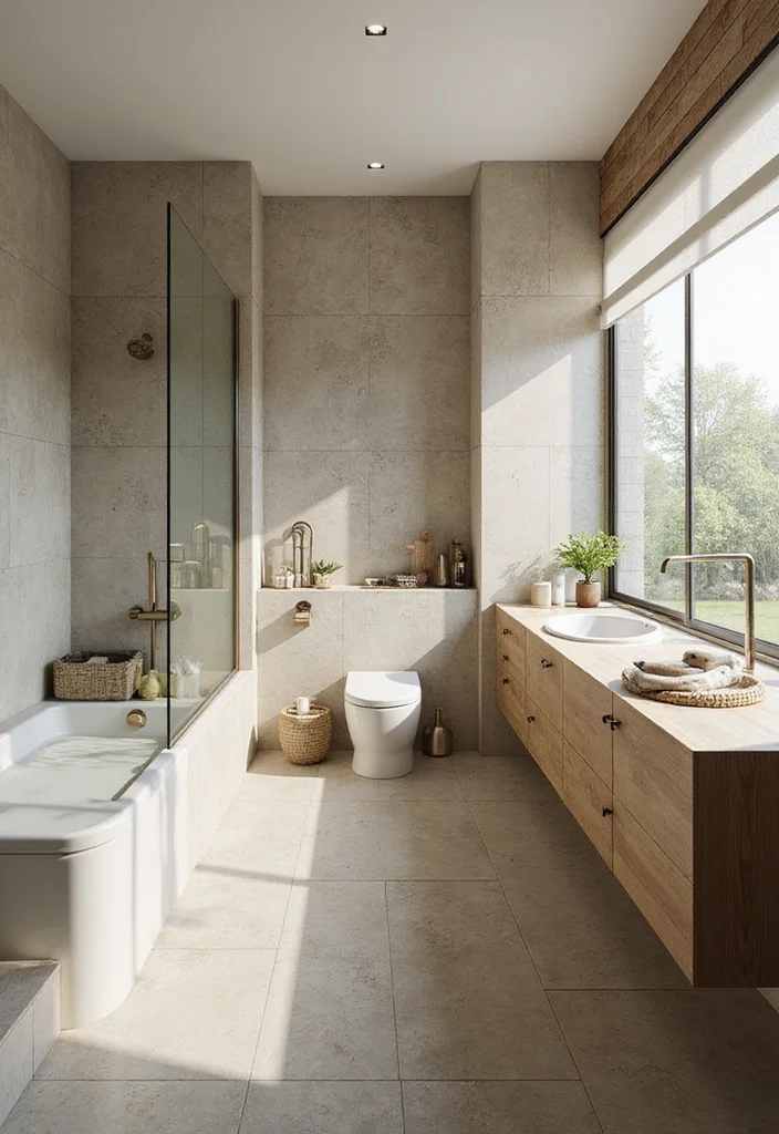 14 Bathroom Ceramic Tile Ideas for Durable Stylish Design - 8. Eco-Friendly Materials