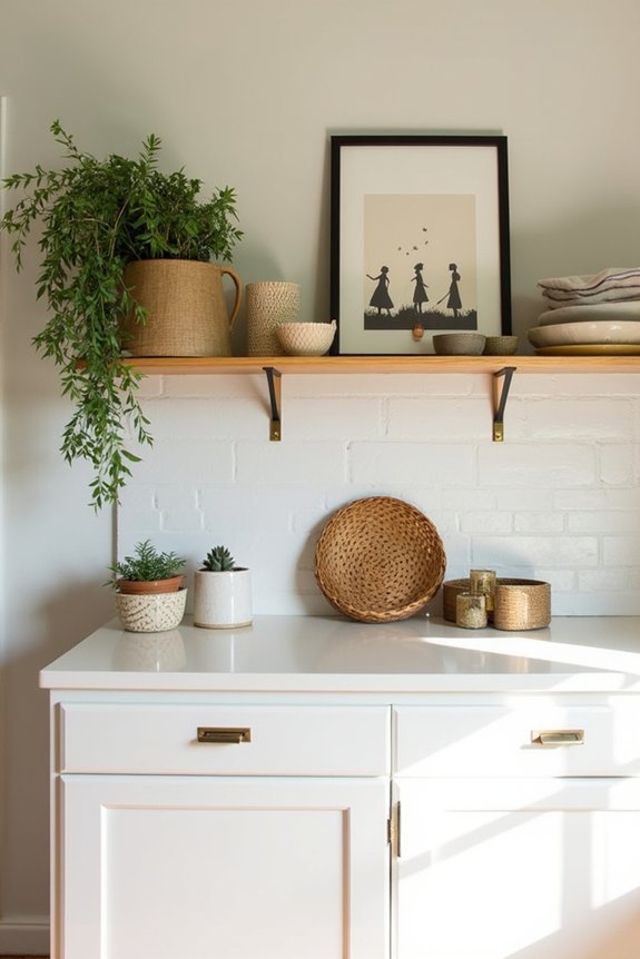 10 Ways to Decorate the Space Above Your Kitchen Cabinets 1 assess space above cabinets thoughtfully