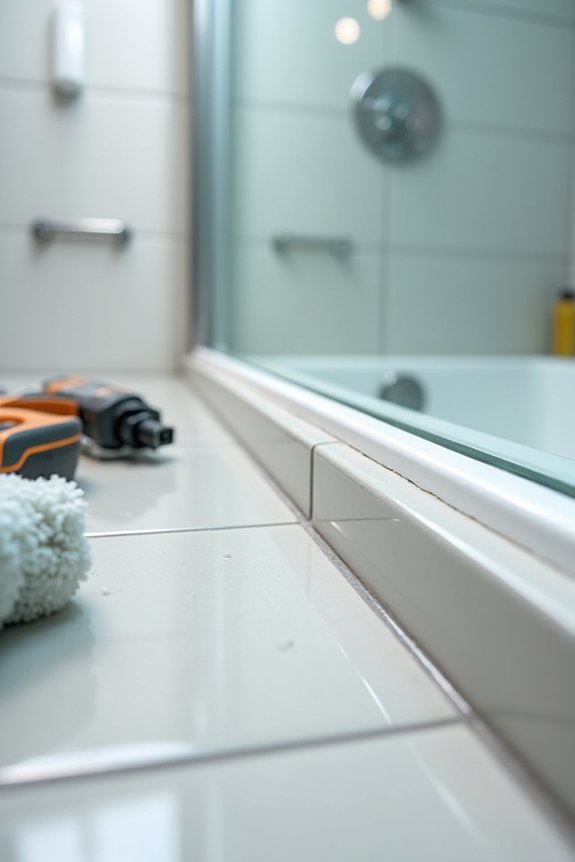 clean surfaces remove old caulk