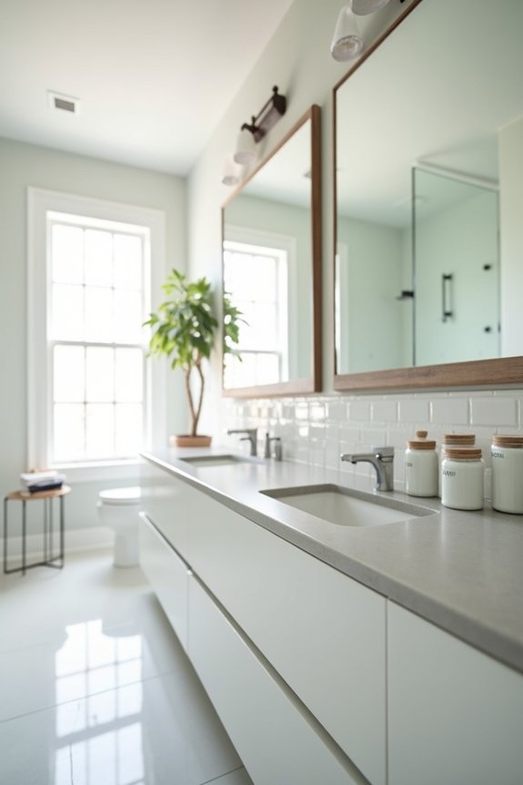 10 Ways to Decorate My Bathroom on Any Budget 1 declutter first organize with clear drawers