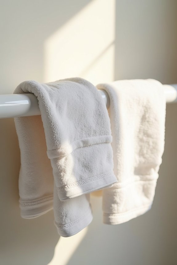 drape towels for spa display