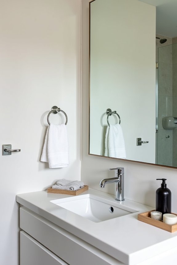 How Should Bathroom Accessories Be Placed for Optimal Use 5 eye level mirror height range 38 42 inches
