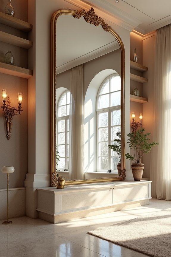 10 Ways to Decorate a Large Living Room Wall 5 large mirror brighter larger space
