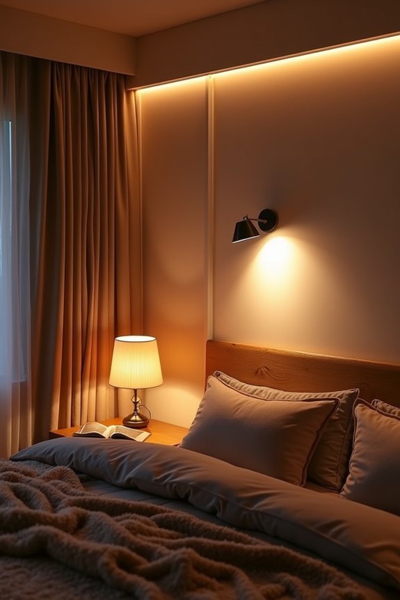 10 Bedroom Decoration Ideas to Transform Your Space 4 layered lighting for calming ambiance