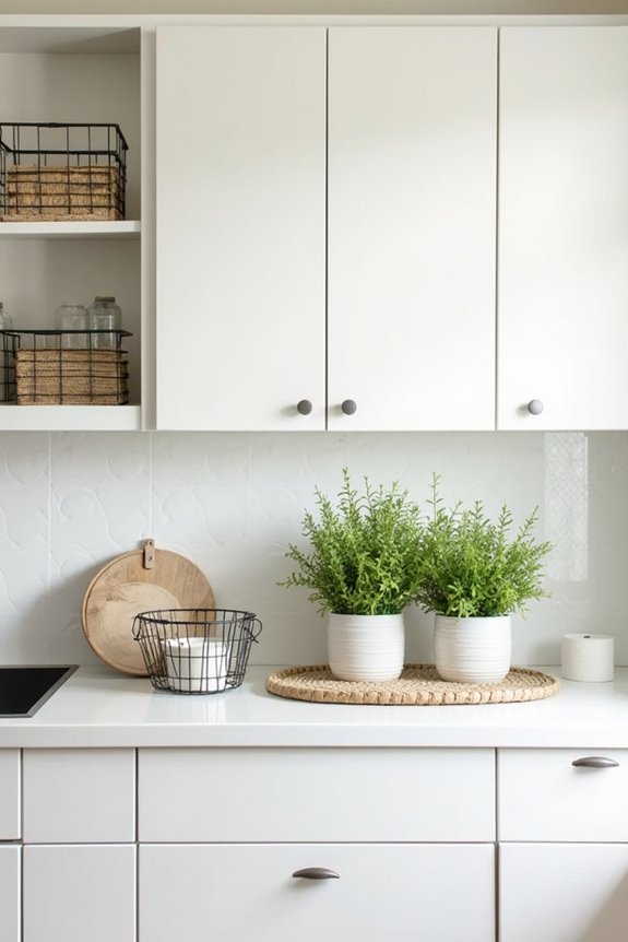 10 Ways to Decorate the Space Above Your Kitchen Cabinets 6 low maintenance decor for kitchens