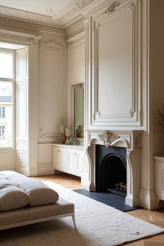 modern frames meet traditional trim