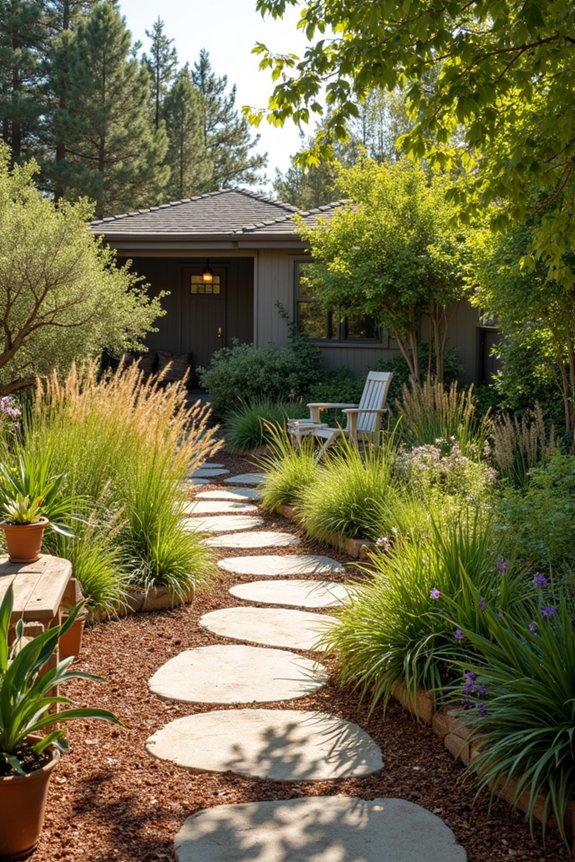 7 Ways to Decorate Your Backyard on Any Budget 4 native plants with mulch low maintenance