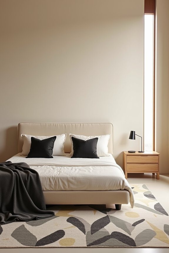 10 Bedroom Decoration Ideas to Transform Your Space 5 neutral backdrops bold patterns as focal points