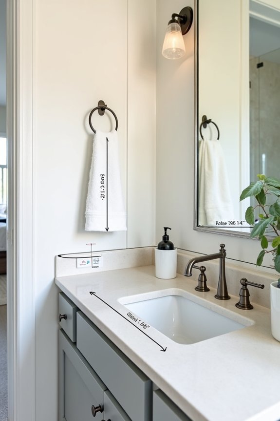 How Should Bathroom Accessories Be Placed for Optimal Use 1 standard bathroom accessory heights guidance