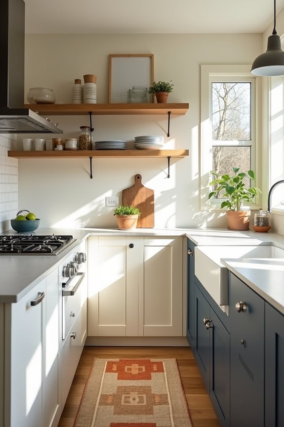 10 Ways to Decorate My Kitchen on Any Budget 2 two three color strategy cohesive
