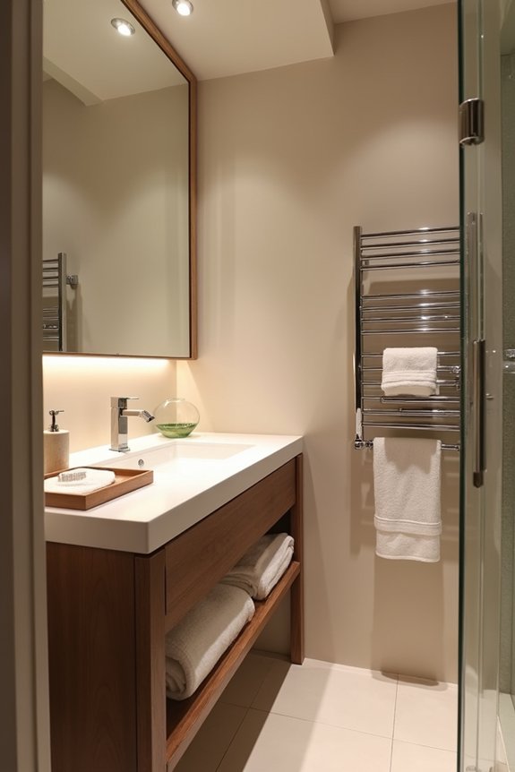 How Should Bathroom Accessories Be Placed for Optimal Use 13 vertical organization creates bathroom balance